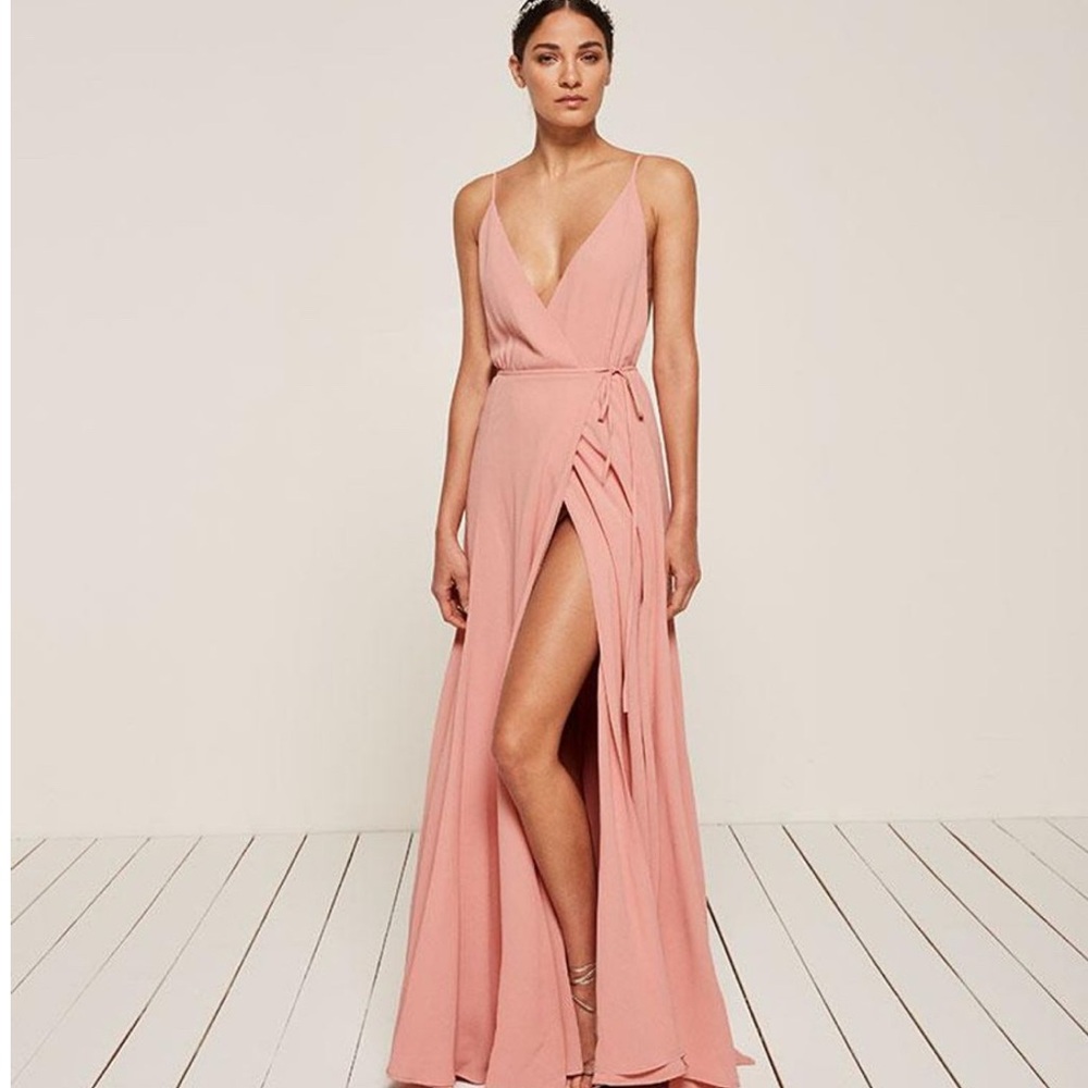 Reformation Callalily Dress in Pink